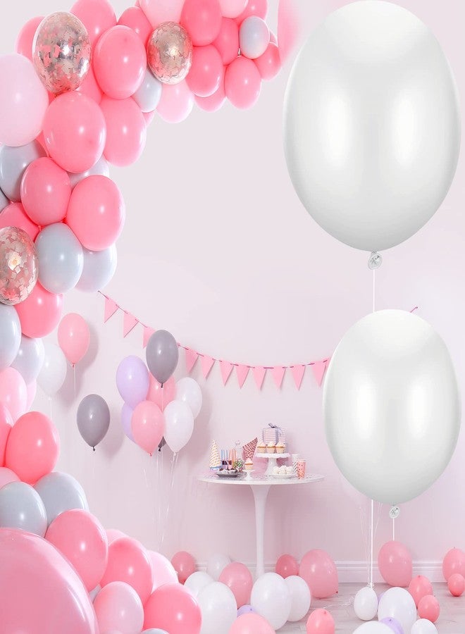Charnoel 18 Pack 18/24 / 36 Inch Balloons Large Latex Giant Round Big Macaron Balloons for Wedding Birthday Party Baby Shower Decorations(White) - Image 5